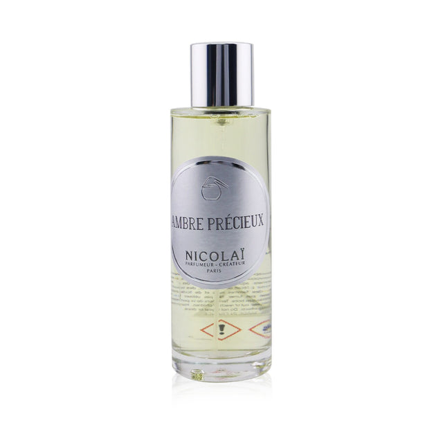 Luxurious Nicolai Ambre Precieux room spray (100ml) for a warm, calming atmosphere and sophisticated home fragrance.