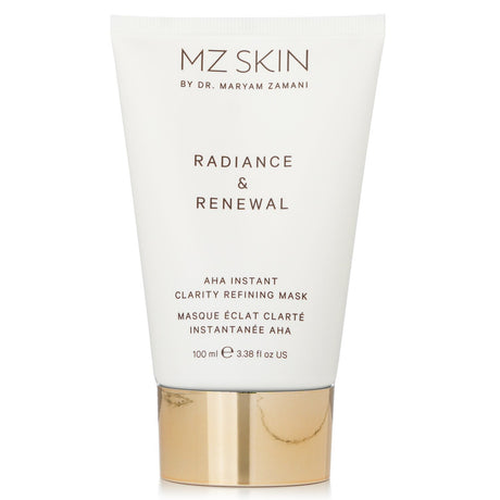 MZ Skin AHA facial mask, 100ml, brightens skin, reduces fine lines, and refines pores for a smooth, radiant complexion.