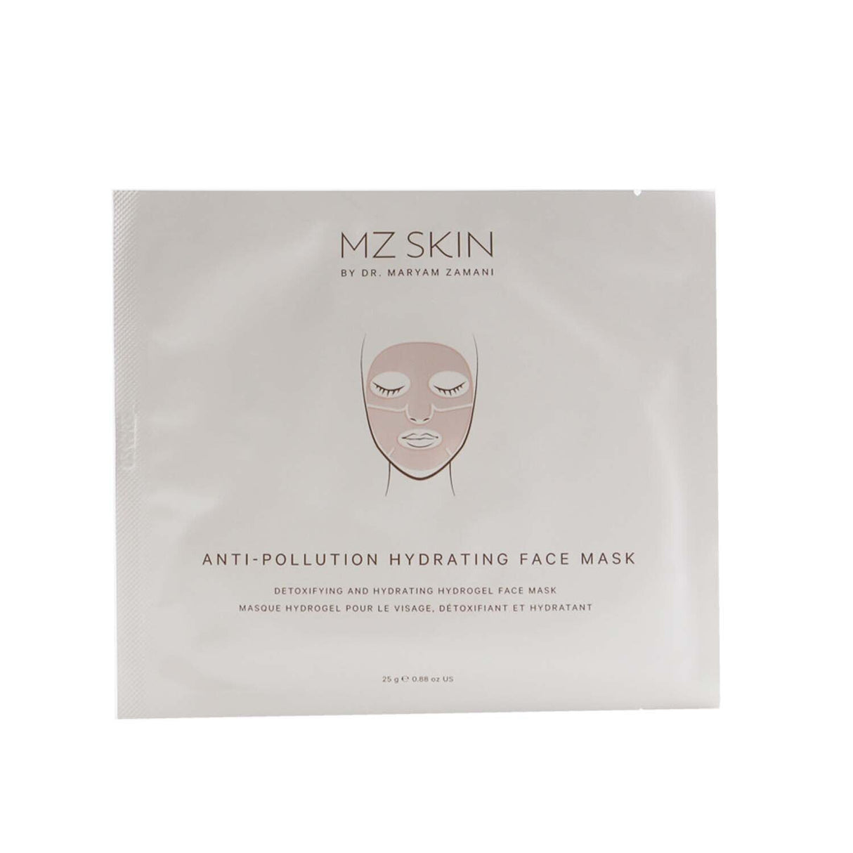 Vegan hydrogel face mask set of 5, enriched with Vitamin C for hydration and pollution protection; ideal for all skin types.
