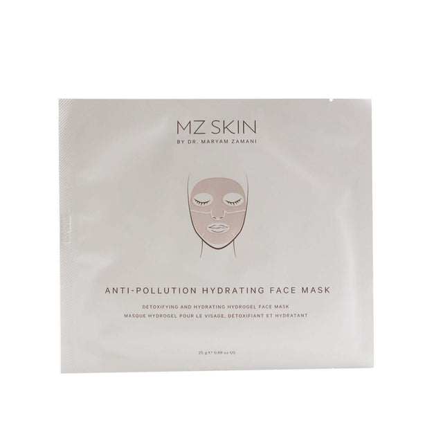 Vegan hydrogel face mask set of 5, enriched with Vitamin C for hydration and pollution protection; ideal for all skin types.