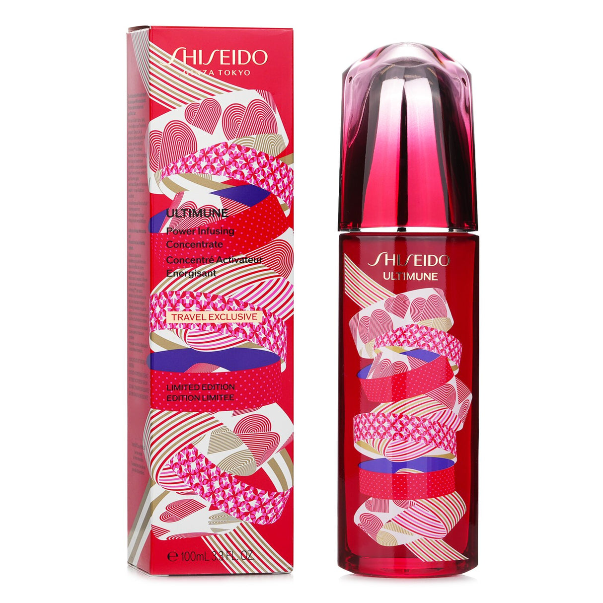Shiseido Ultimune Power Infusing Concentrate, 100ml, a powerful anti-aging serum to enhance skin resilience and radiance.