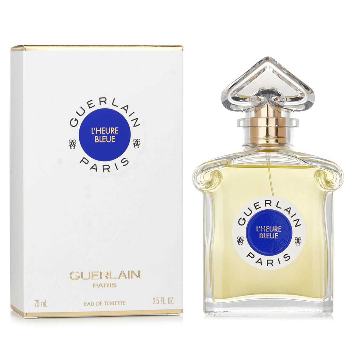 Guerlain L'Heure Bleue Eau De Toilette Spray 75ml, a timeless fragrance with floral and warm notes for the contemporary woman.