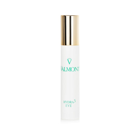 Luxurious Valmont Hydra 3 Eye emulsion in 15ml, designed for triple hydration and reducing puffiness and dark circles.