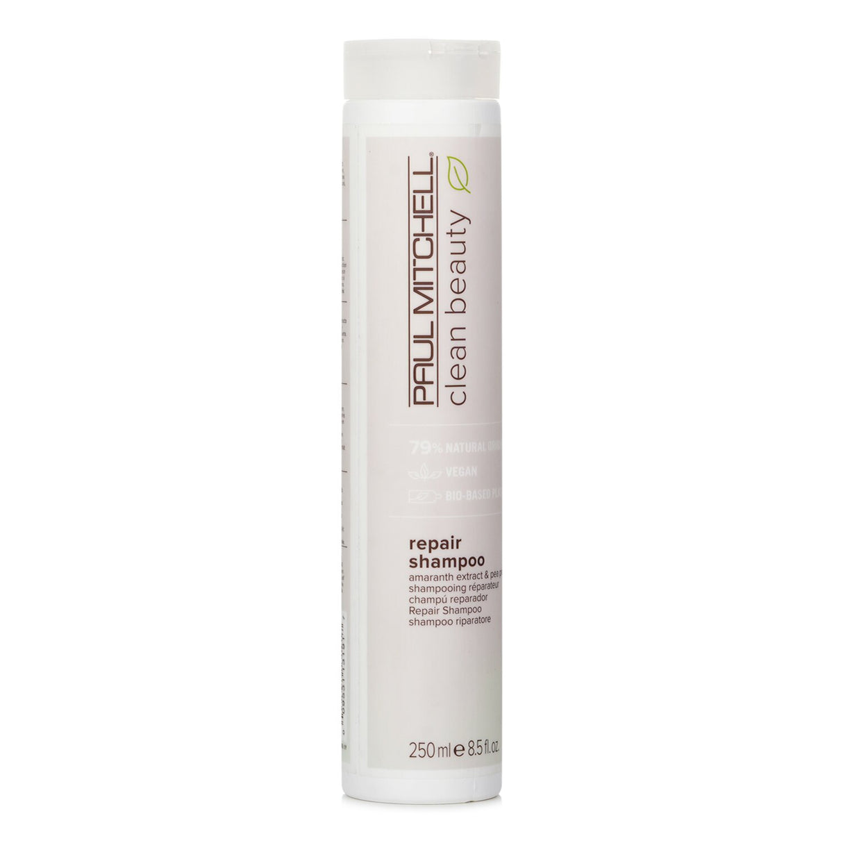 Paul Mitchell Clean Beauty Repair Shampoo bottle, sulfate-free, vegan formula for strengthening and repairing damaged hair.