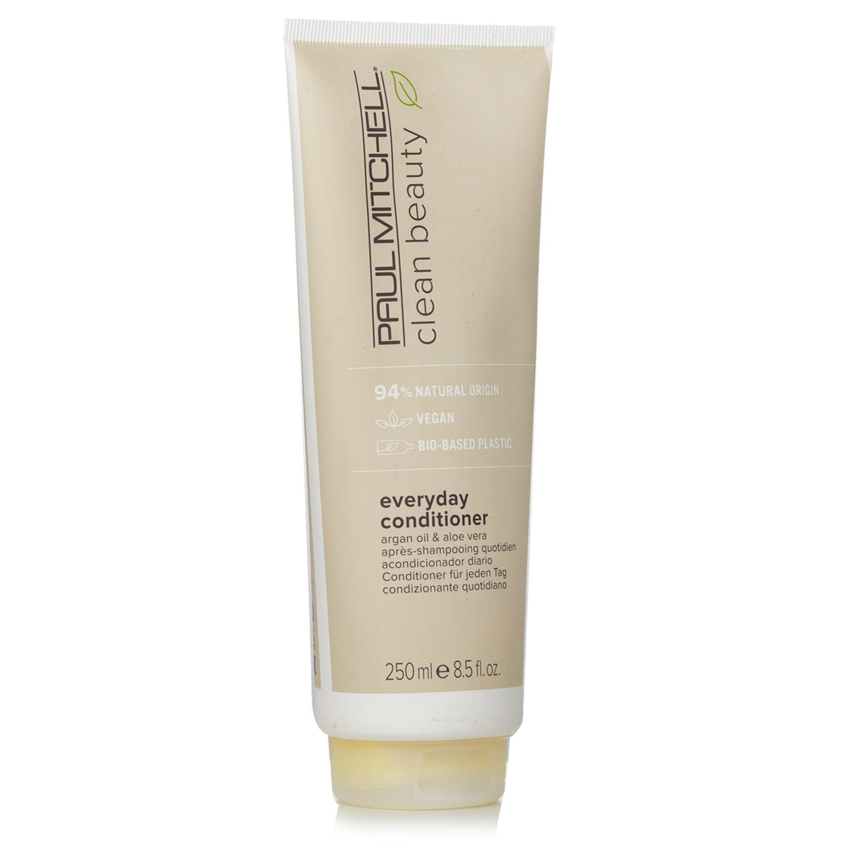 Paul Mitchell Clean Beauty Everyday Conditioner in 250ml, vegan formula enriched with argan oil and aloe vera for silky, manageable hair.