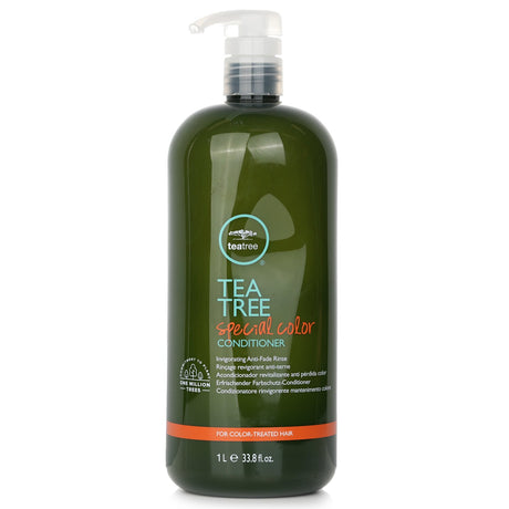 Paul Mitchell Tea Tree Special Color Conditioner for color-treated hair, infused with tea tree, peppermint, and UV protection.