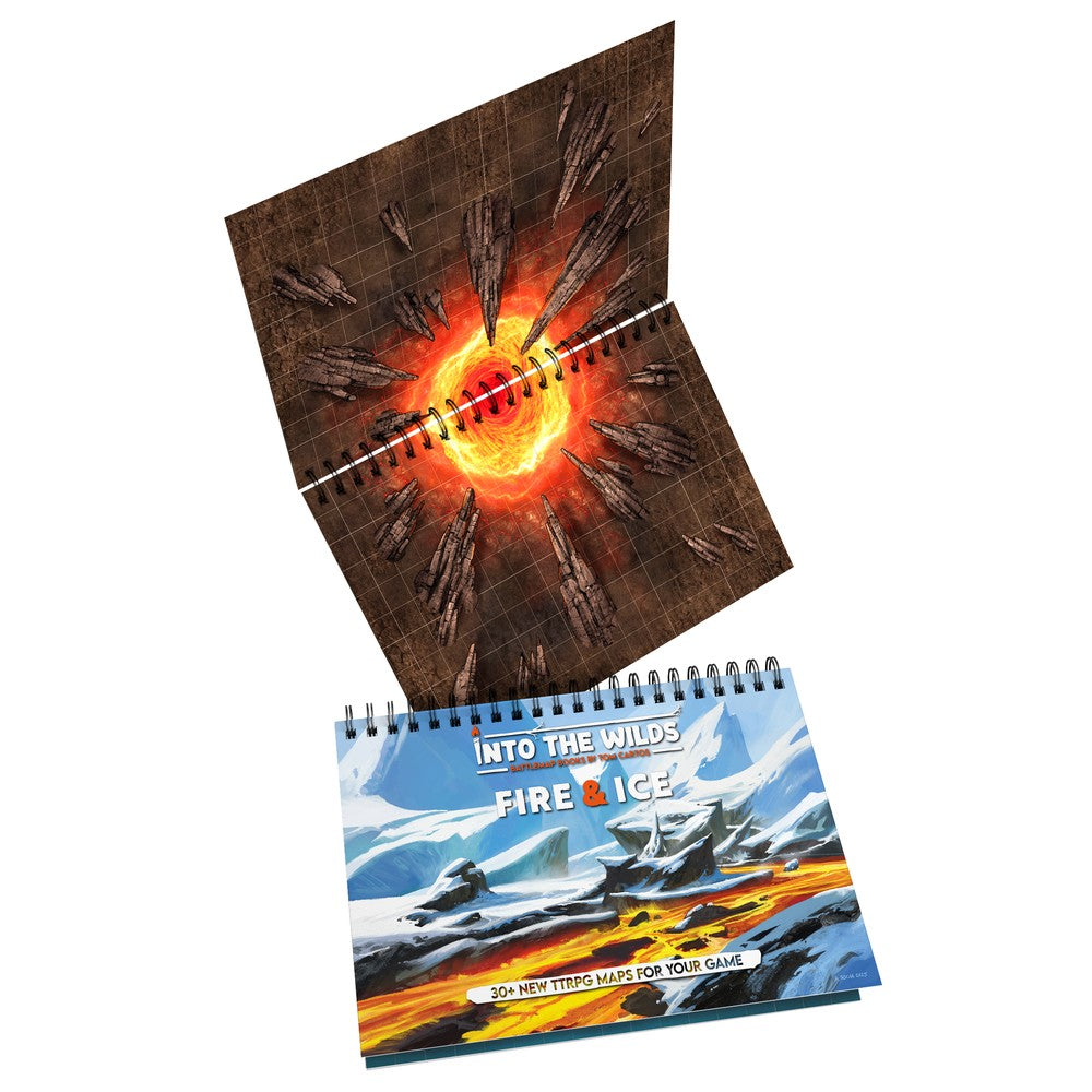 Into the Wilds Extraplanar Battlemap Books - Fire & Ice Board Game