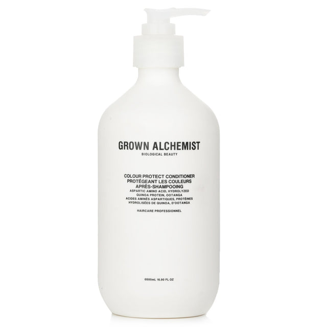 Grown Alchemist Colour Protect Conditioner in a 500ml bottle, enriched with Marula Oil and Amino Acids for vibrant, nourished hair.