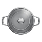 Scanpan Axis Stockpot 26cm/7.2L with 5 Layer/3 Ply construction and copper core for even heat distribution, ideal for soups and stews.