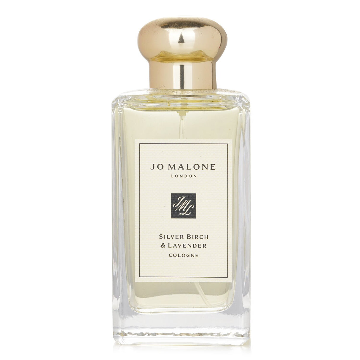 Jo Malone Silver Birch & Lavender Cologne Spray, a 100ml unboxed fragrance with fresh Grapefruit, soothing Lavender, and warm Birch notes.