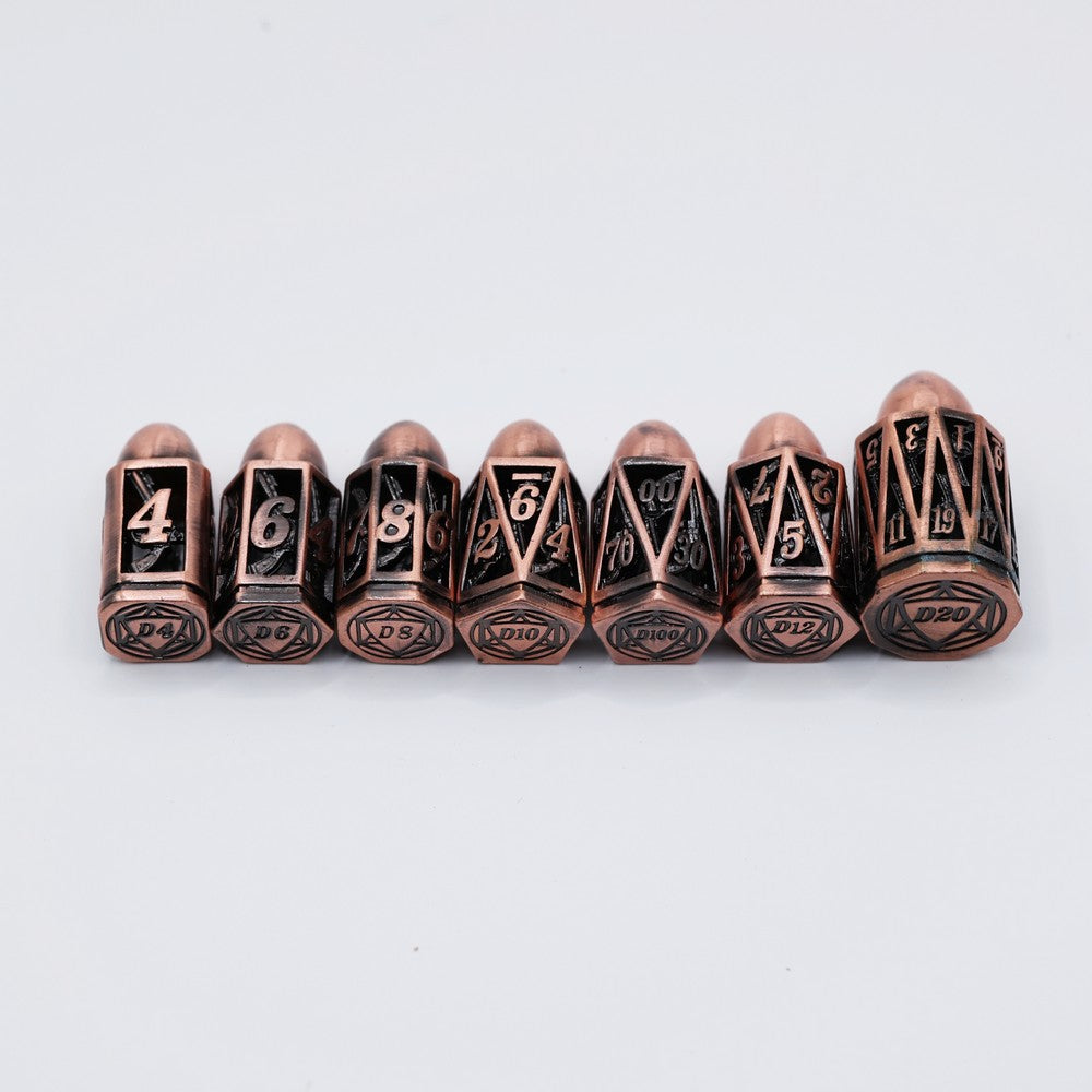LPG Dice Bullet RPG Set Copper