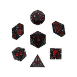 LPG Dice Rogue RPG Set Black/Red