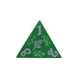 LPG Dice Rogue RPG Set Green/Silver