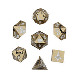 LPG Dice Mage RPG Set Gold/White