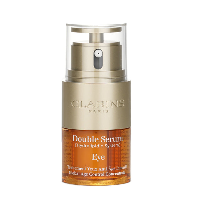 Clarins Double Serum Eye features a 20ml anti-aging treatment with 96% natural ingredients for youthful, hydrated skin.