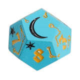 LPG Dice Dual D12 Fate Set Mage Aqua/Gold Rogue Green/Black