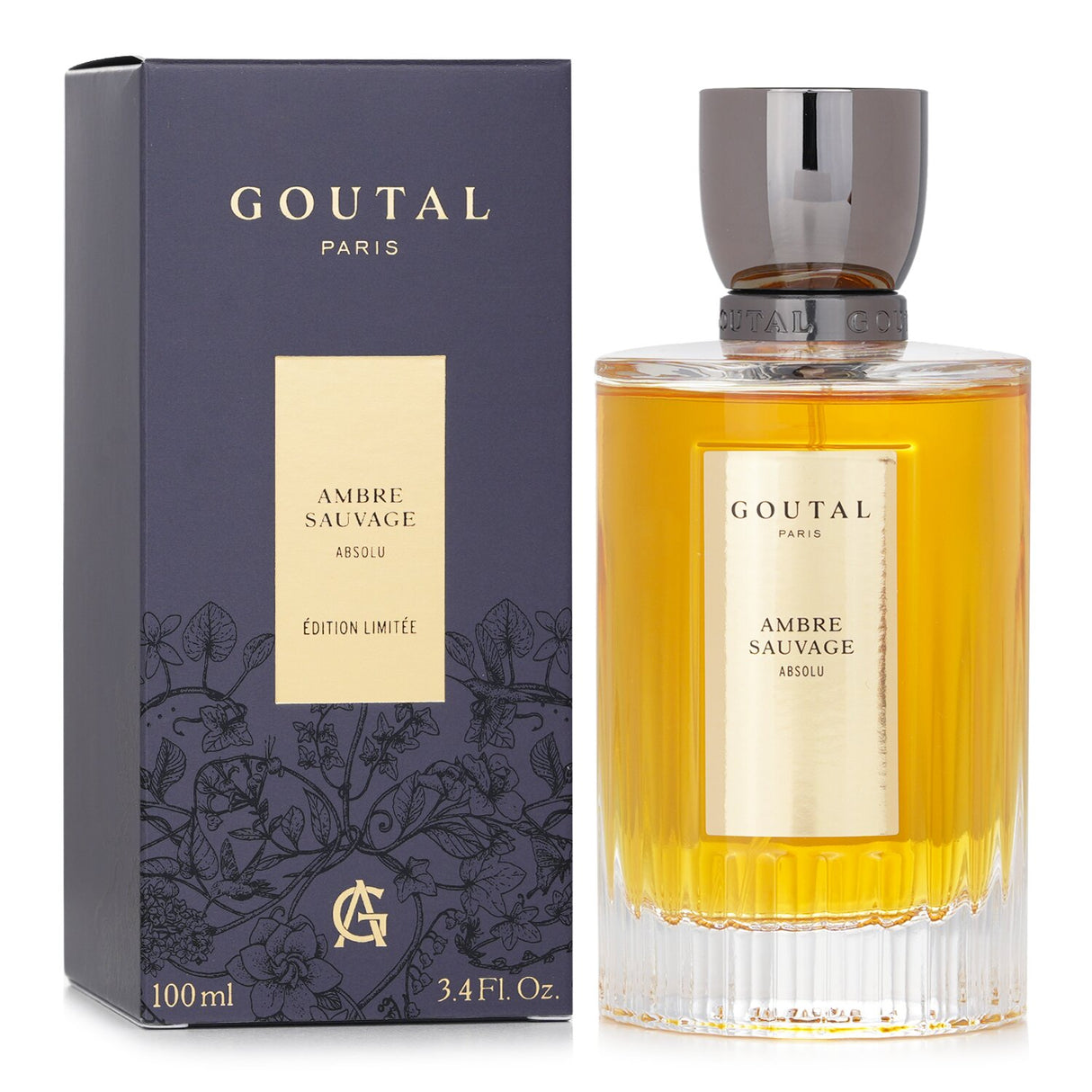 Goutal Ambre Sauvage Absolu EDP, 100ml, unisex fragrance with floral notes of lavender, vanilla, and warm earthy base.