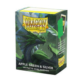 Dragon Shield: Sleeves  - Matte Dual  - Apple Green & Silver