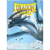 Dragon Shield: Sleeves  - Matte Dual  - Sky Blue & Silver