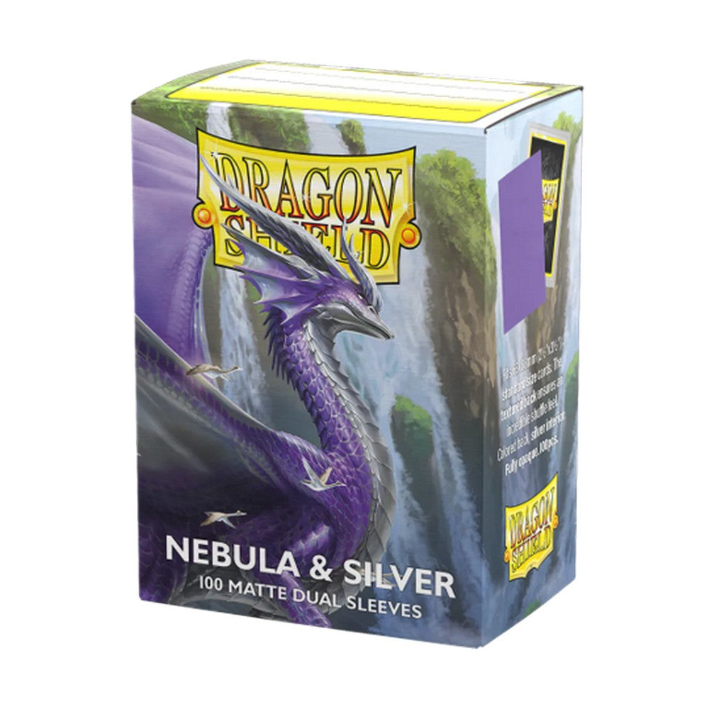 Dragon Shield: Sleeves  - Matte Dual  - Nebula & Silver