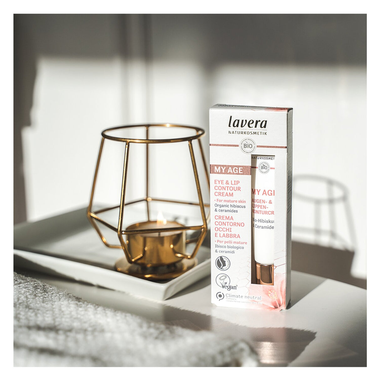 Lavera My Age Eye & Lip Contour Cream With Organic Hibiscus & Ceramides