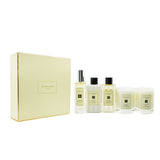 Luxurious Jo Malone Coffret featuring cologne, body wash, hand lotion, and two scented candles for pampering and gifting.