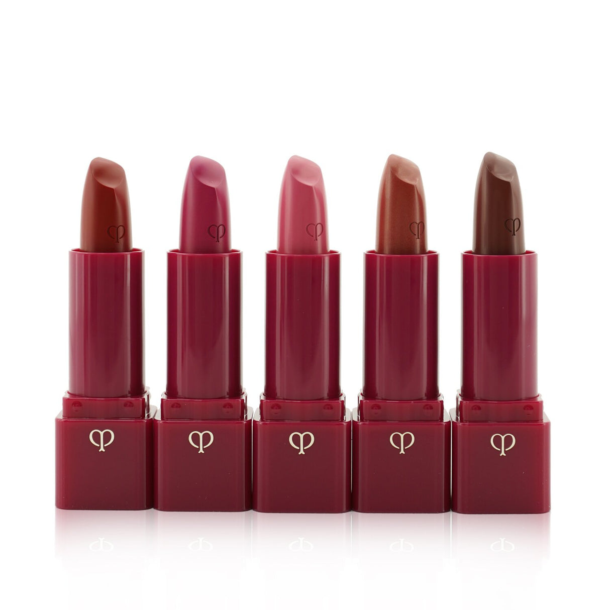 Mini Lipstick Set featuring 5 shades, combining rich colors and nourishing ingredients for glamorous, hydrated lips on-the-go.