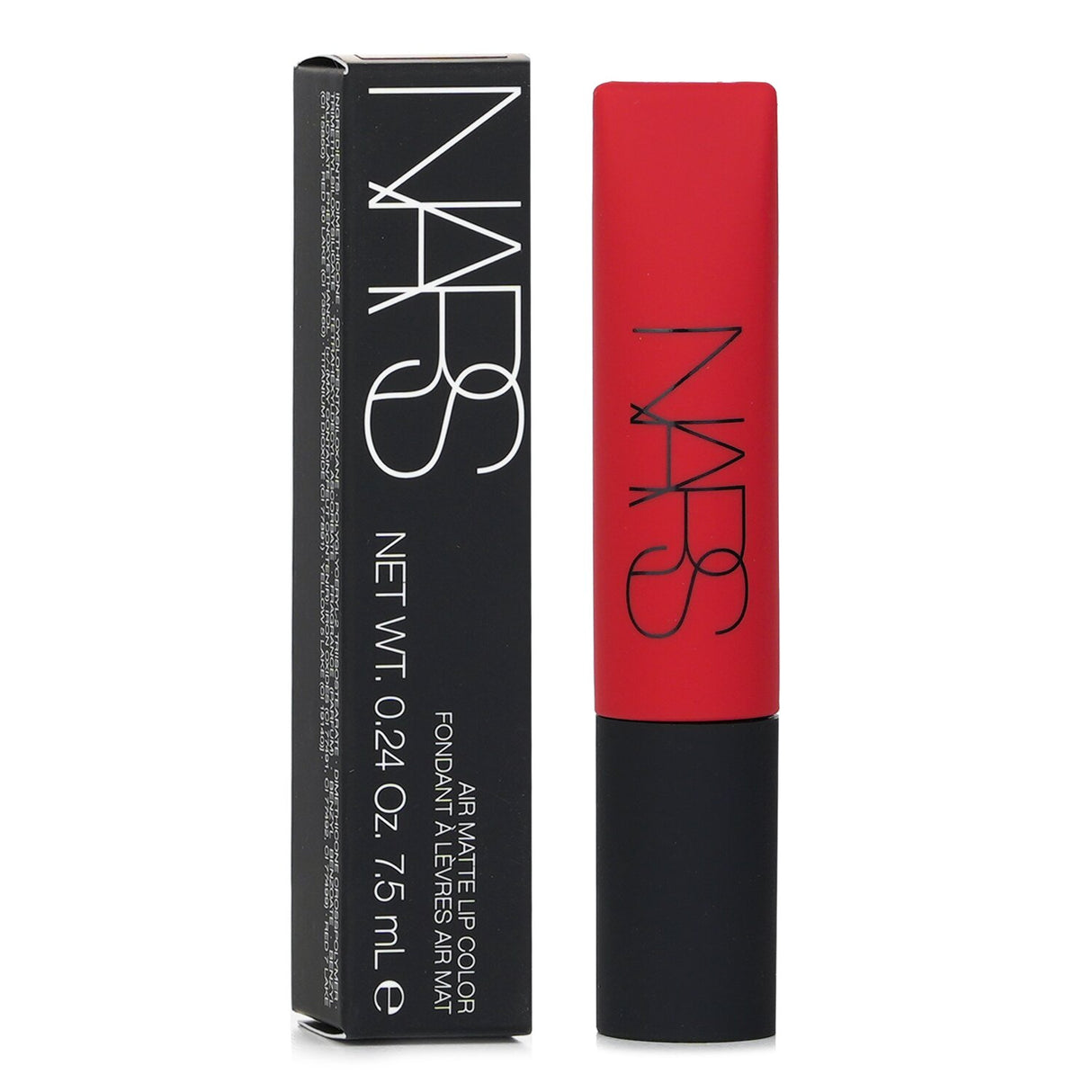 NARS Air Matte Lip Color in #Pin Up, a bold brick red with a lightweight, airy texture for long-lasting, comfortable wear.