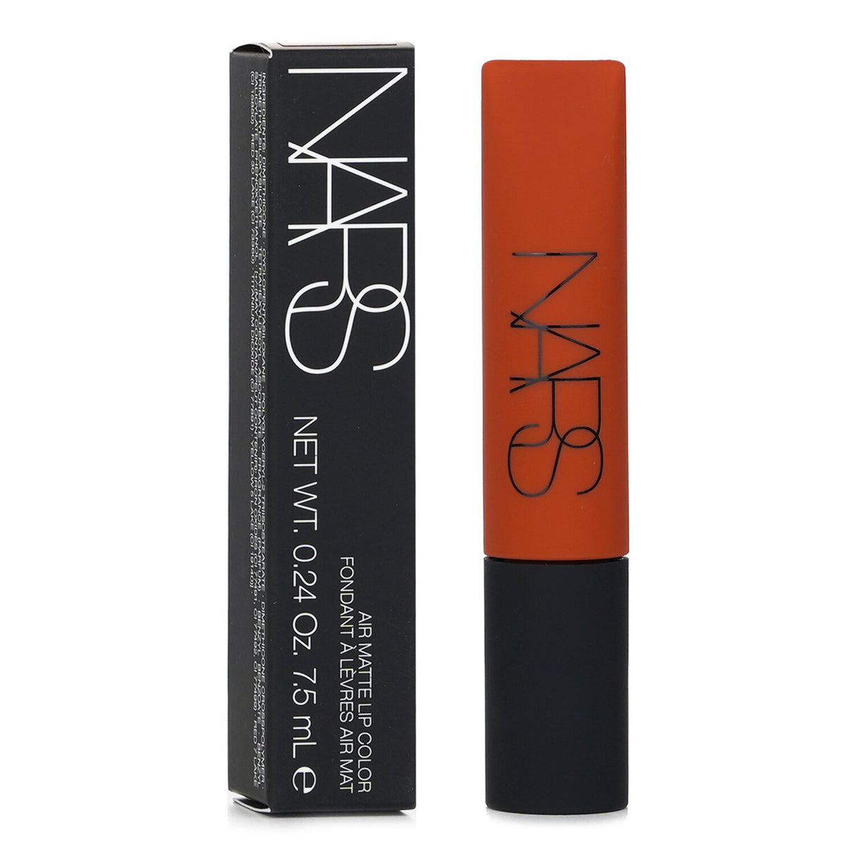 NARS Air Matte Lip Color in #Lose Control offers a long-lasting brown pink shade with a lightweight, airy texture and custom applicator.