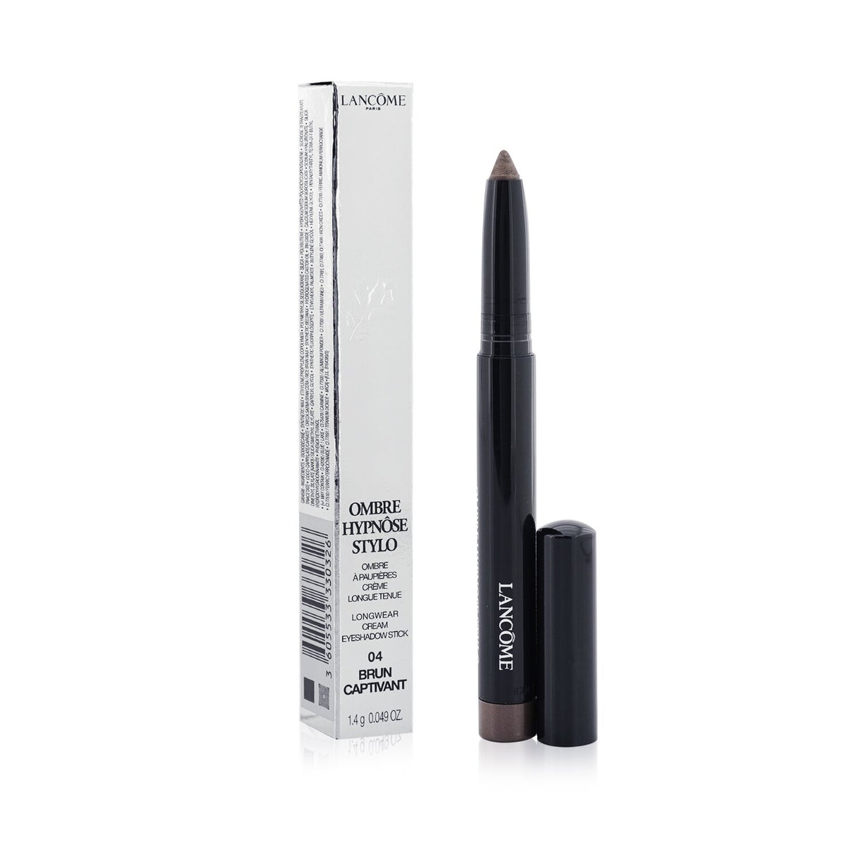 Lancome Ombre Hypnose Stylo in #04 Brun Captivant, a creamy, longwear eyeshadow stick for flawless, vibrant eye looks.