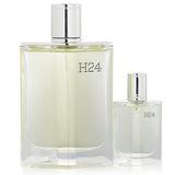 Hermes H24 Coffret features a 100ml and 12.5ml Eau De Toilette Spray, showcasing a modern, aromatic fragrance for men.