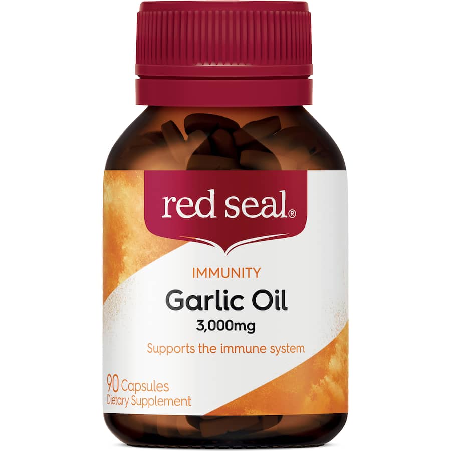 Red Seal Dietary Supplement Garlic Oil 3000mg Capsules 90pack