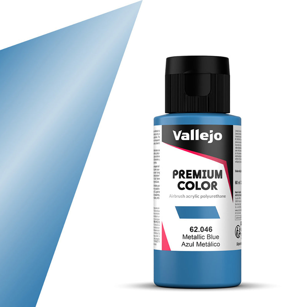 Vallejo - Premium Colour - Pearl & Metallics - Metallic Blue 60ml