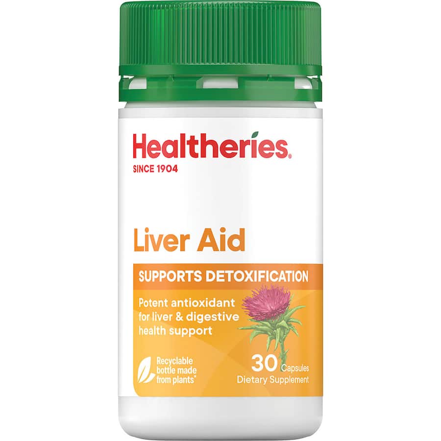 Healtheries Dietary Supplement Liver Aid Capsules 30pack