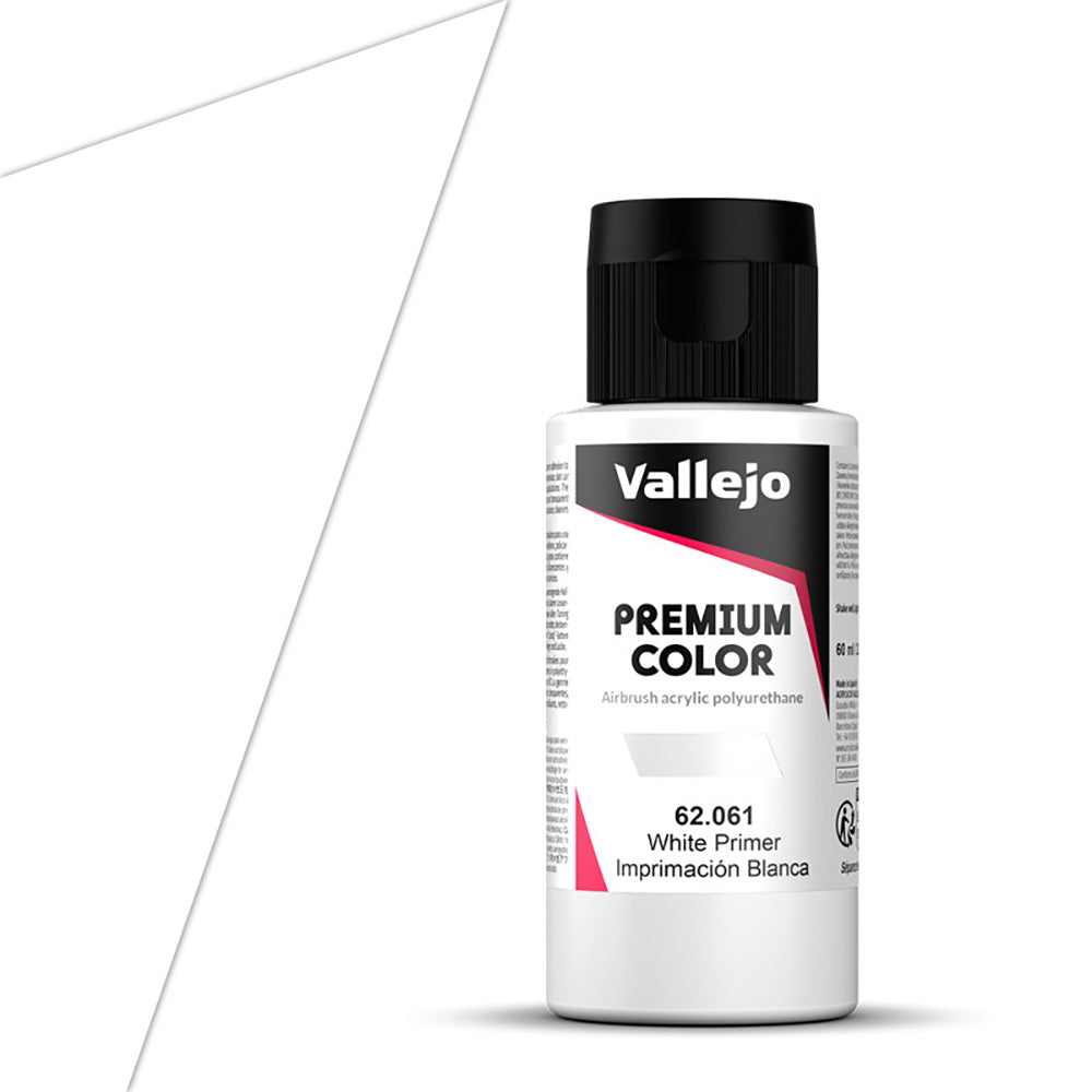 Vallejo - Premium Colour - Primer - White 60ml - Model Primer