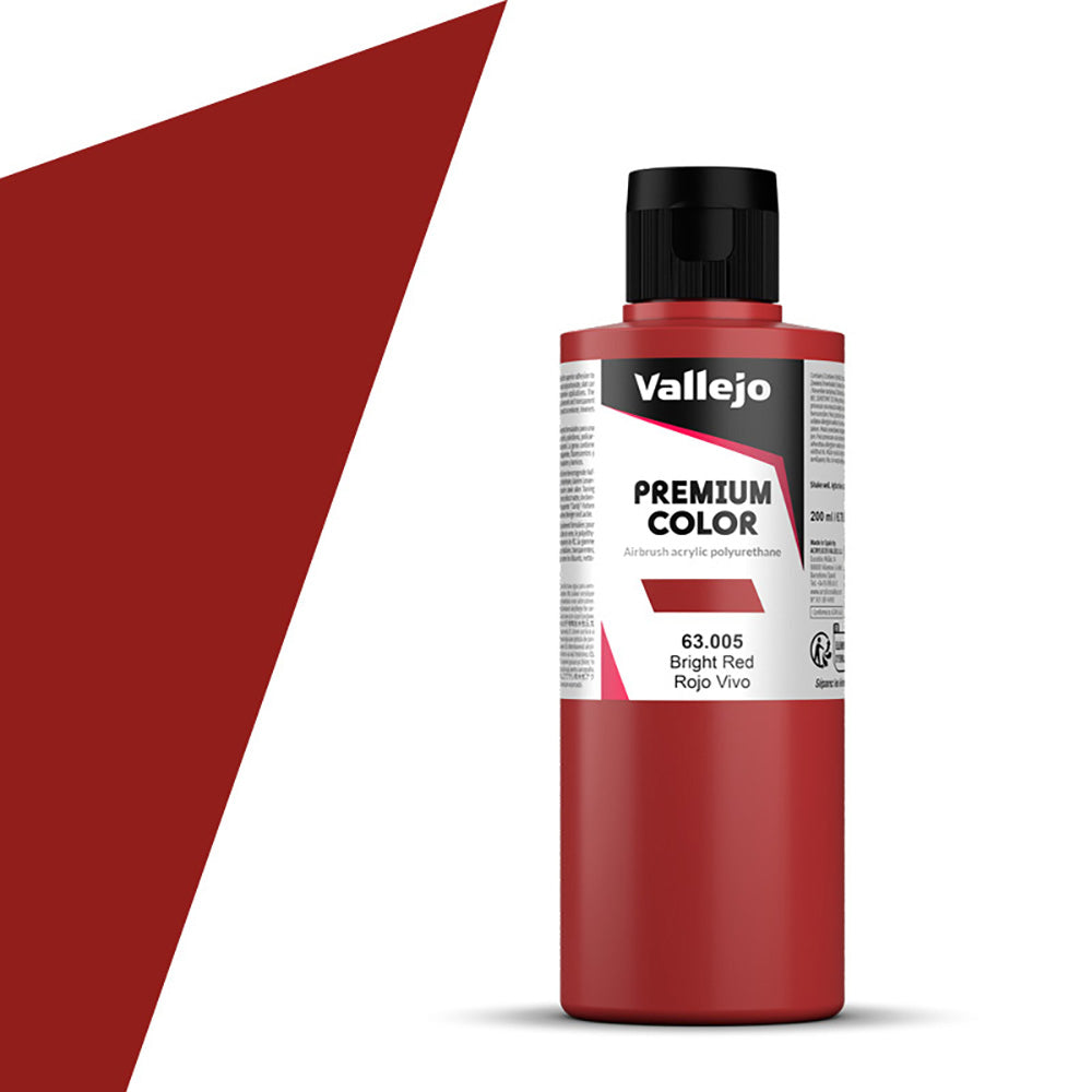 Vallejo - Premium Colour - Opaque - Bright Red 200ml