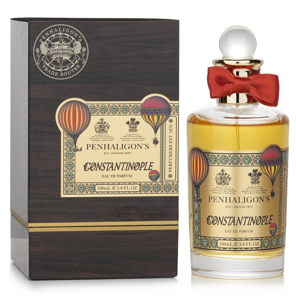 Penhaligon's Constantinople Eau De Parfum Spray, 100ml, features notes of iris, moss, and vanilla, ideal for fall and winter wear.