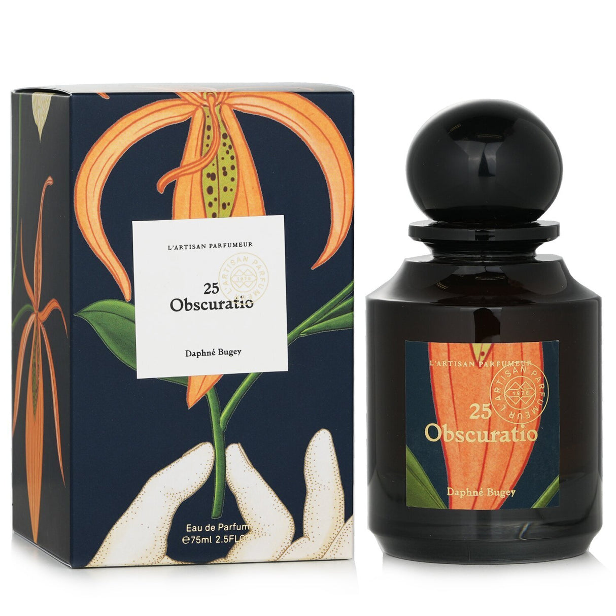 L'Artisan Parfumeur Obscuratio 25, a chypre floral Eau De Parfum with ylang-ylang, Bourbon vanilla, and patchouli notes.