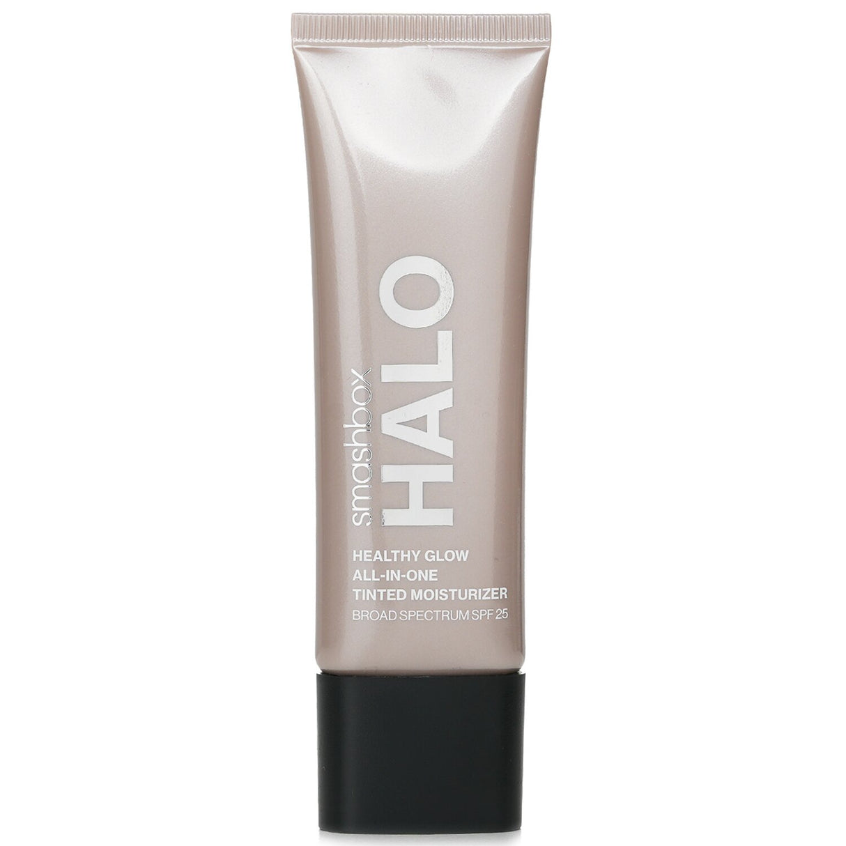 Smashbox Halo Healthy Glow Tinted Moisturizer SPF 25 in Fair Light, providing a dewy finish and 24-hour hydration for radiant skin.