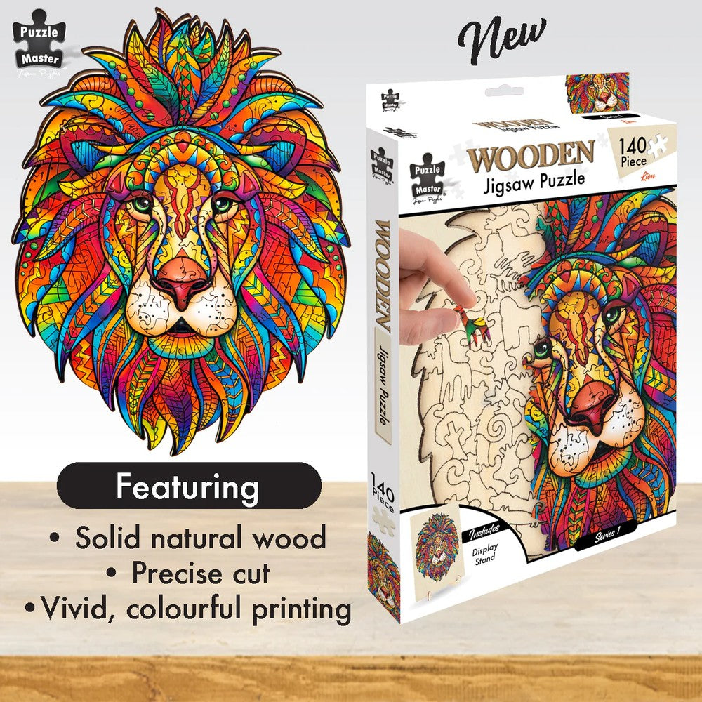 Puzzle - BMS - Lion Wooden Jigsaw 145Pc