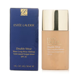 Estee Lauder Double Wear Sheer Foundation in #3W1 Tawny, oil-free, SPF 20, long-lasting, natural matte finish.