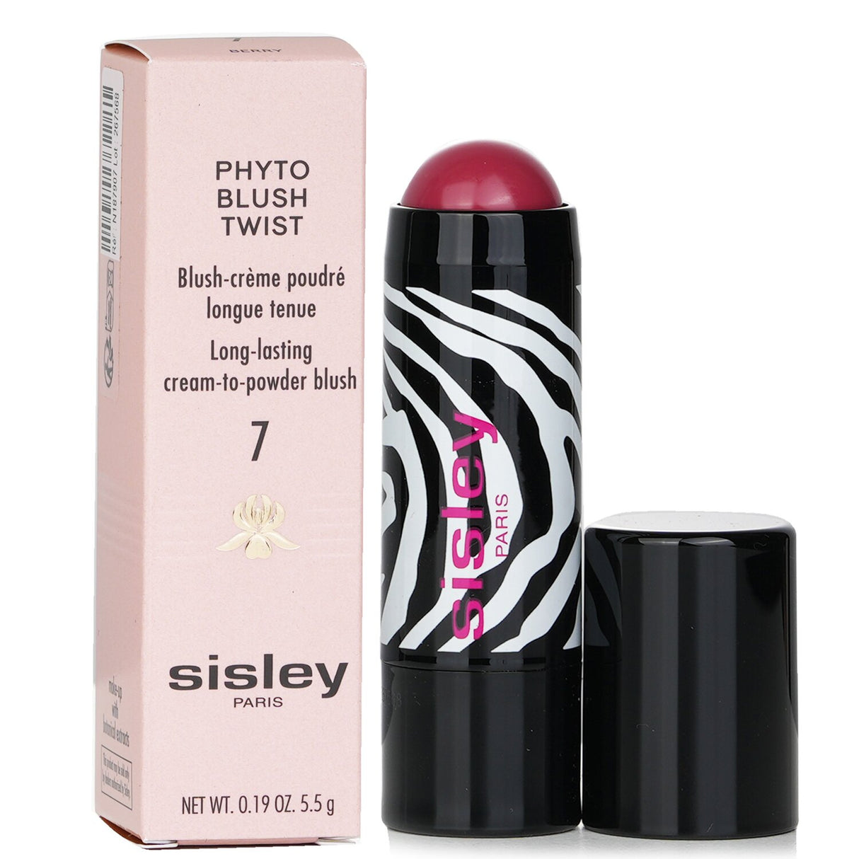 Sisley Phyto Blush Twist in #7 Berry offers a creamy texture, hydrating formula, and a radiant finish for effortless beauty.