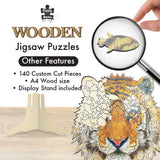 Puzzle - BMS - Tiger 2 Wooden Jigsaw 130Pc