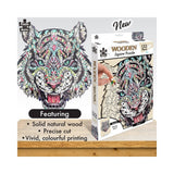 Puzzle - BMS - Tiger Wooden Jigsaw 132Pc