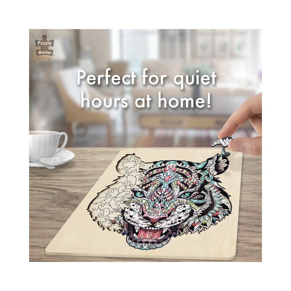 Puzzle - BMS - Tiger Wooden Jigsaw 132Pc