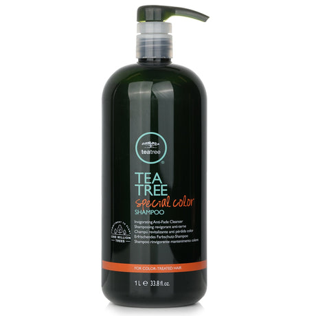 Paul Mitchell Tea Tree Special Color Shampoo 1000ml, anti-fade formula for color-treated hair with invigorating tea tree and botanical blend.