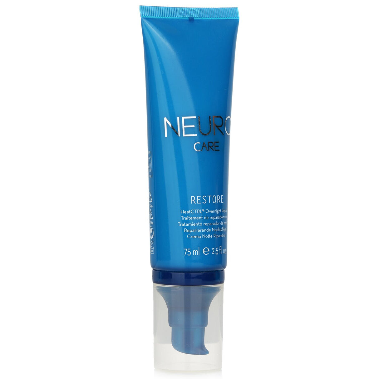 Paul Mitchell Neuro Care Restore HeatCTRL Overnight Repair: a leave-in treatment for soft, manageable hair, infused with a floral scent.