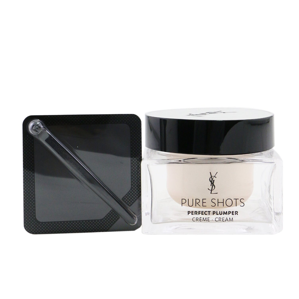 Yves Saint Laurent Pure Shots Perfect Plumper Cream in a 50ml jar, designed for anti-aging and skin hydration.