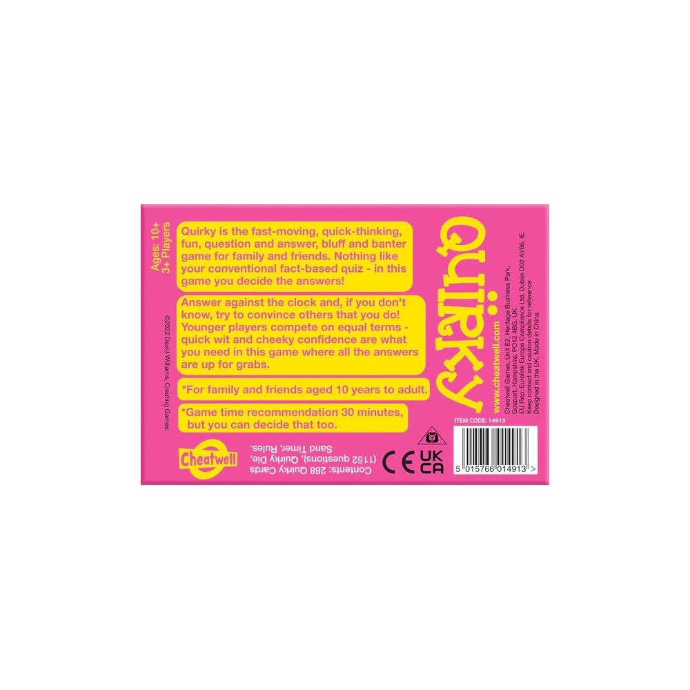 Quirky - Quirky Quiz Card Game