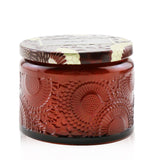 Voluspa Petite Jar Candle in Forbidden Fig, 90g, featuring coconut wax & floral scent in an elegant glass container.